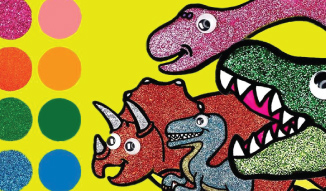 Coloring Book: Dinosaurs coloring game